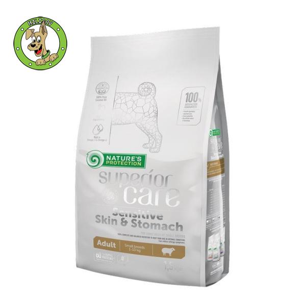 nature-s-protection-sensitive-skin-and-stomach-small-lamb-hrana-za-odrasle-pse-malih-rasa-osetljive-koze-i-stomaka-1-5kg