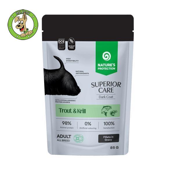 nature-s-protection-adult-black-coat-trout-krill-hrana-za-odrasle-pse-tamne-boje-dlake-85g