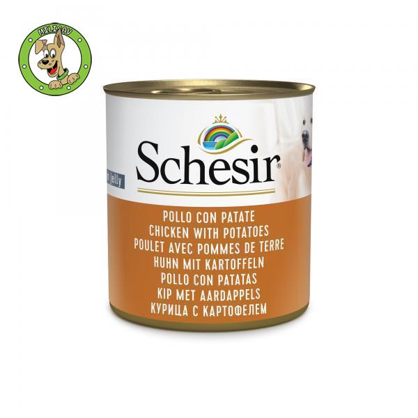 schesir-dog-piletina-krompir-hrana-za-odrasle-pse-285g-