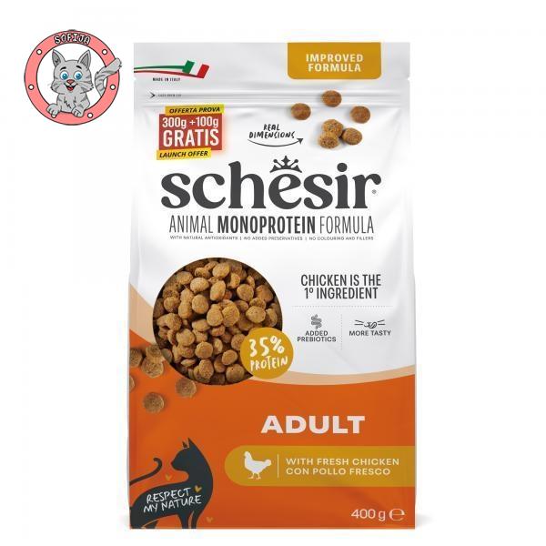 schesir-dry-piletina-hrana-za-odrasle-macke-400g