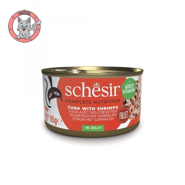 schesir-tuna-i-racici-u-zeleu-hrana-za-odrasle-macke-85g